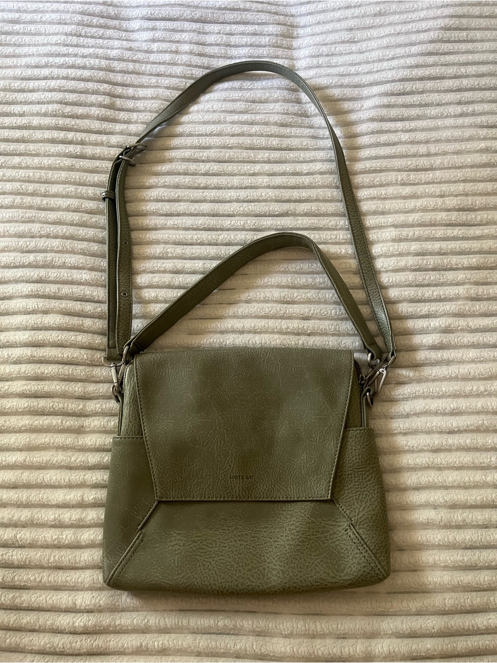 Matt & Nat Olive Green Crossbody Shoulder Bag